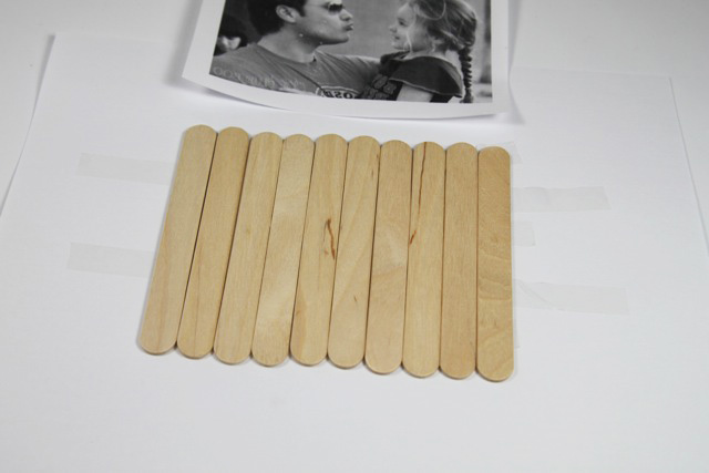 DIY Photo Puzzle - Gel Transfer and Popsicle Sticks