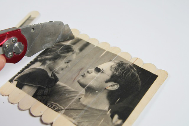 DIY Photo Puzzle - Gel Transfer and Popsicle Sticks