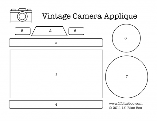 Vintage Camera Applique (Free Download)