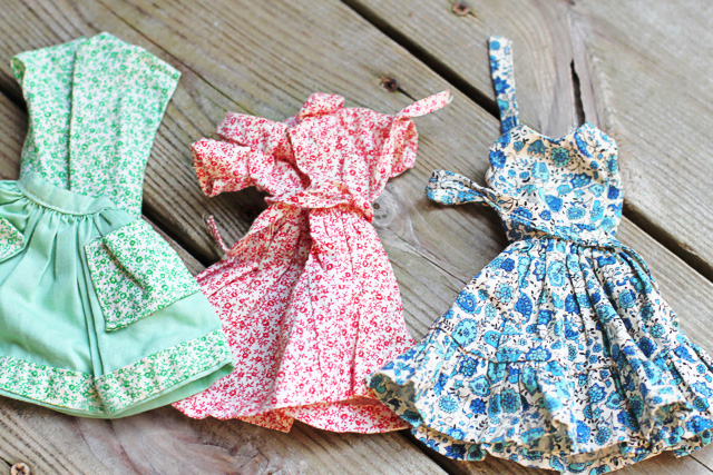Vintage handmade barbie clothes clearance
