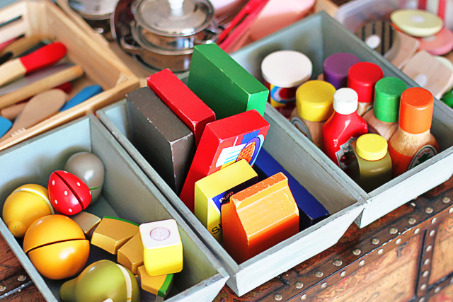Organizing Our Play Kitchen & Play Food - Small Stuff Counts