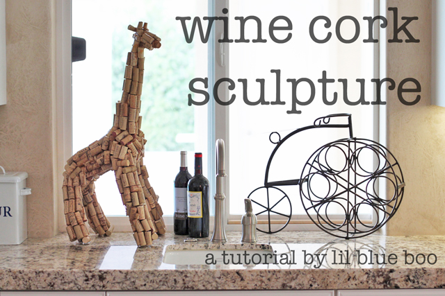 wine cork sculpture