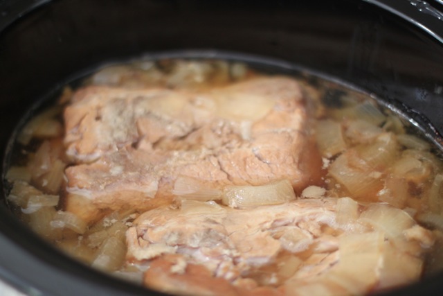 Slow Cooked Southern Style Vinegar Based Pork BBQ Recipe via lilblueboo.com