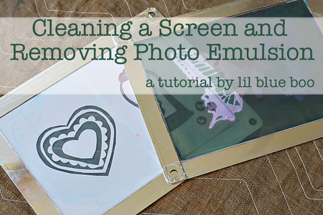 Cleaning a Screen and Removing Emulsion (Screen Printing)