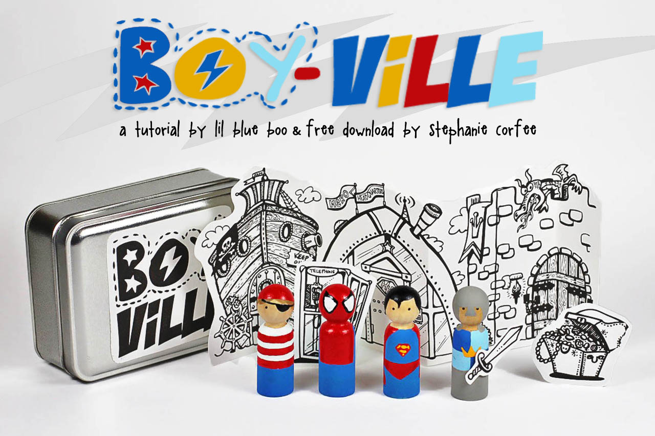 Boyville DIY project with free download via lilblueboo.com 