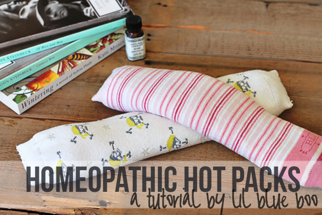 DIY Homeopathic Aromatherapy Hot Packs with Rice