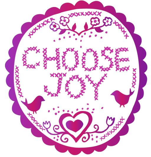 A Free Choose Joy Graphic Download Printable from Lil Blue Boo / Ashley Hackshaw 