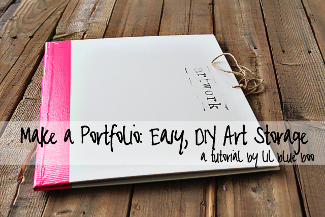 How to make an Art Portfolio. Simple easy folder making design tutorial/  Art students 