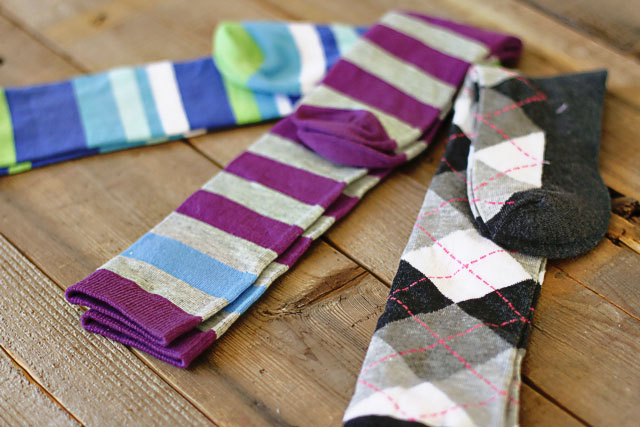 Sock Bunnies start with socks.  DIY Tutorial via lilblueboo.com