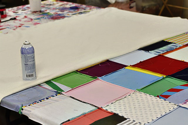 How to make a memory quilt from baby blankets, clothes and t-shirts. DIY tutorial 19 via lilblueboo.com
