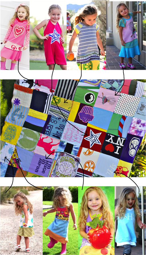 How to make a memory quilt from baby blankets, clothes and t-shirts. DIY tutorial 1 via lilblueboo.comm