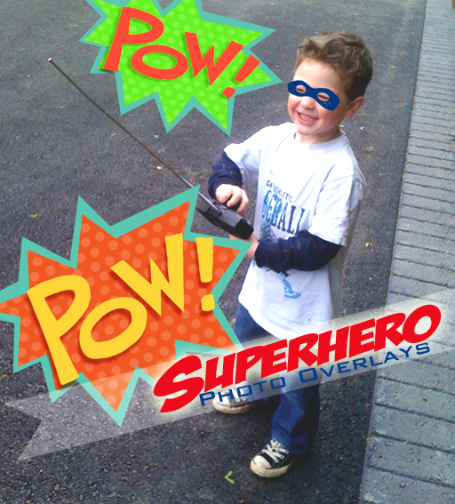 Free superhero photo overlays #photography #photoshop via lilblueboo.com