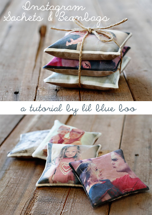 Instagram Sachets and Beanbags DIY Tutorial via lilblueboo.com