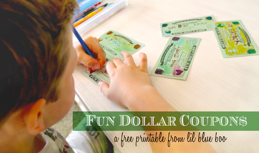 Fun Dollar Coupons Free Printable via lilblueboo.com 