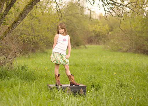 The Reversible Bubble Skirt PDF Pattern via lilblueboo.com