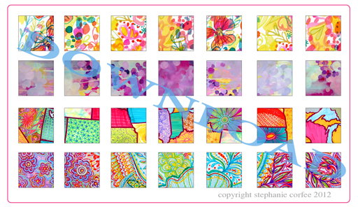 Free sheet mini art prints download for diy jewelry pendants and accessories by @stephanie corfee  for lilblueboo.com