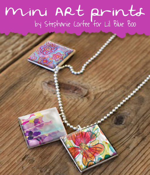 Free mini art prints download for diy jewelry pendants and accessories by @stephanie corfee  for lilblueboo.com