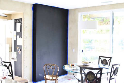 Let chalkboard wall cure for 3 days via lilblueboo.com