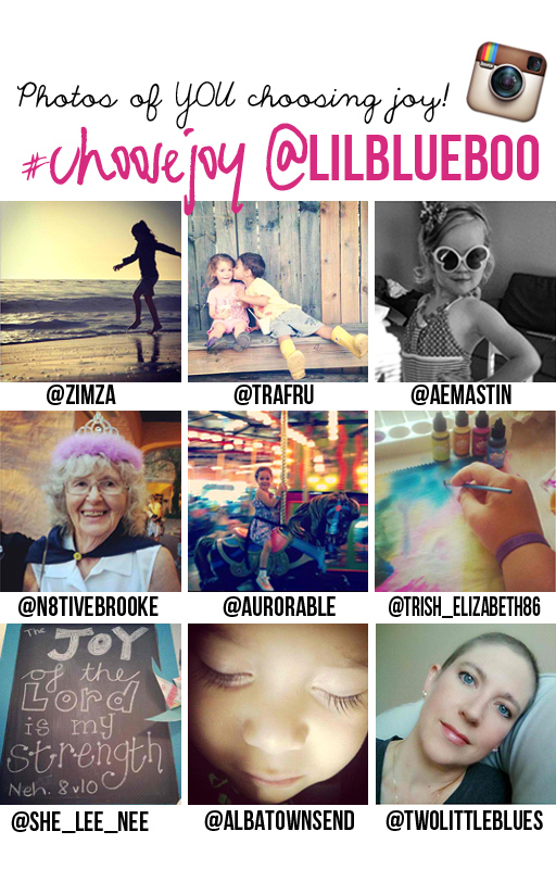 Share your #choosejoy photos on #instagram with lilblueboo.com
