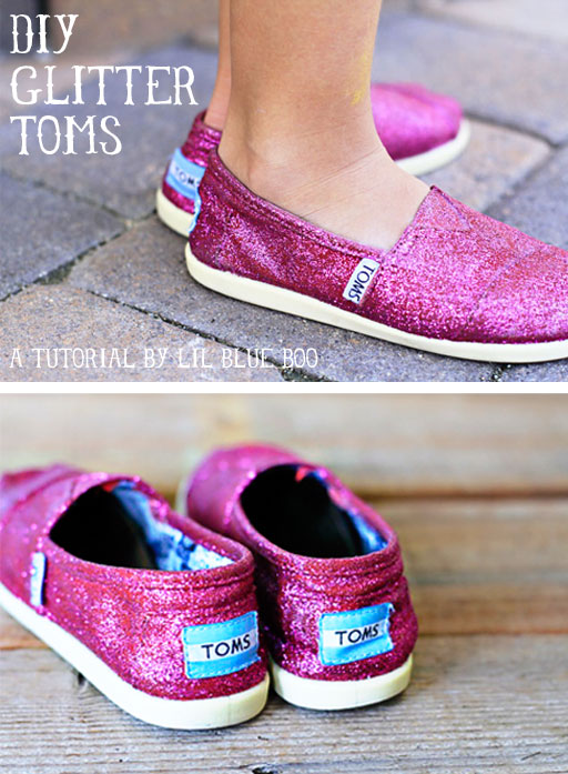 Pink glitter toms best sale womens