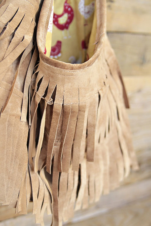 Making a Leather Fringe Purse 