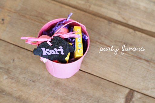 Chalkboard party favor tags via lilblueboo.com