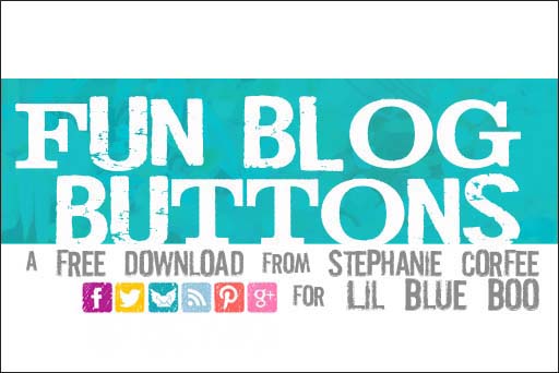 free social media buttons via lilblueboo.com