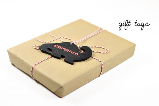 Chalkboard gift tags via lilblueboo.com