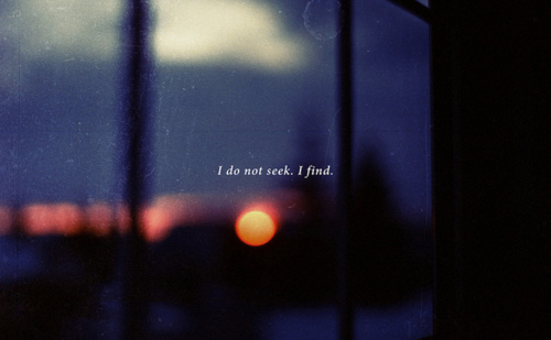 I do not seek I find from Amber Rae via lilblueboo.com