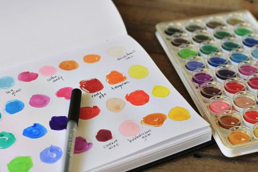 Making Color Palettes (the lil journal project) via lilblueboo.com