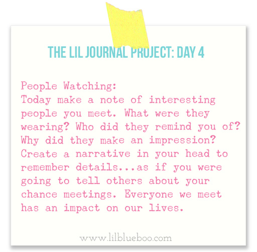 The Lil Journal Project Day 4 via lilblueboo.com #theliljournalproject