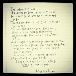 benjamin button quote via lilblueboo.com