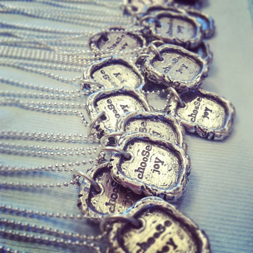 Choose Joy Necklace via lilblueboo.com #choosejoy