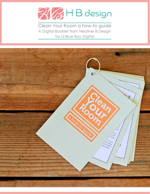 Help kids to clean their room with this how-to guide printable by HB Design via lilblueboo.com