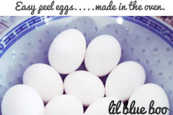 easy peel egg recipe via lilblueboo.com