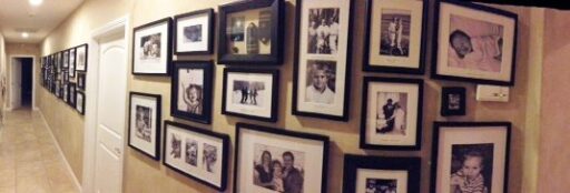 iPhone Panorama of Photo Wall via lilblueboo.com