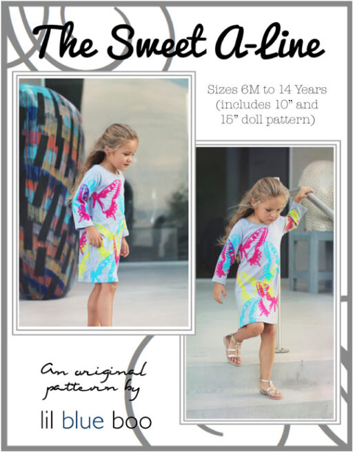 Upcycled Dress PDF A-Line Pattern via lilblueboo.com