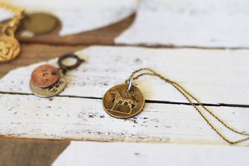 How to Make Coin Jewelry via lilblueboo.com