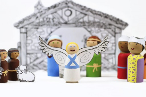 How to make angel peg doll via lilblueboo.com