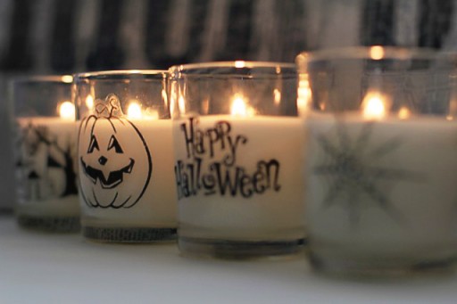 How to make Halloween Votives via lilblueboo.com