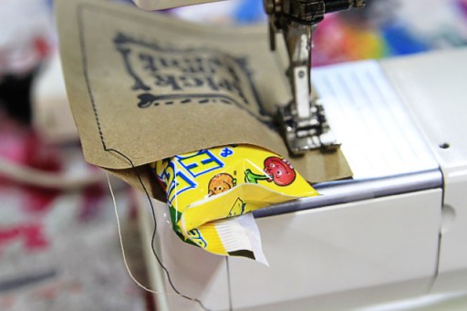 How to sew paper treat bags via lilblueboo.com (free printable)