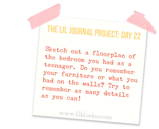 The Lil Journal Project Day 22 via lilblueboo.com