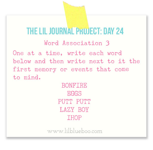 The Lil Journal Project Day 24 via lilblueboo.com