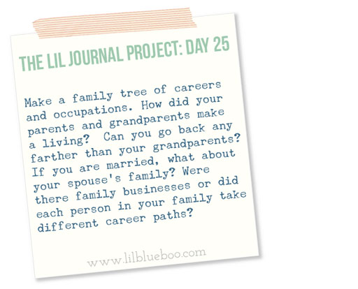 The Lil Journal Project Day 25 via lilblueboo.com