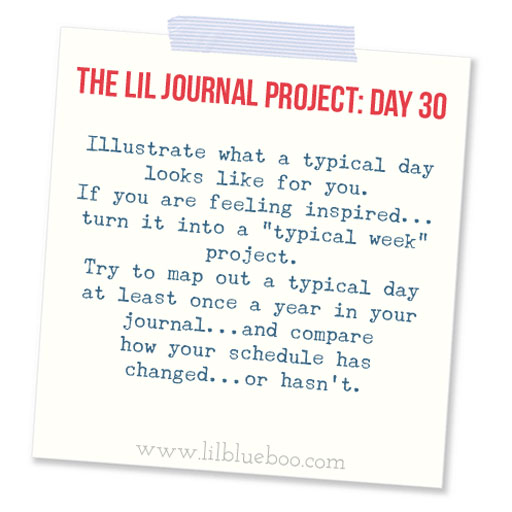 The Lil Journal Project Day 30 (with Linky Party) via lilblueboo.com