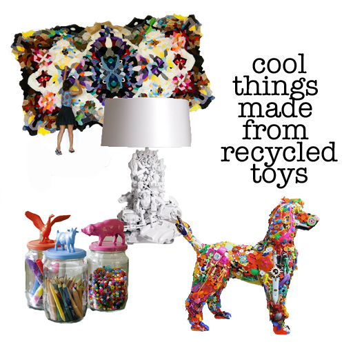 Cool Things Made From Recycled Toys via lilblueboo.com