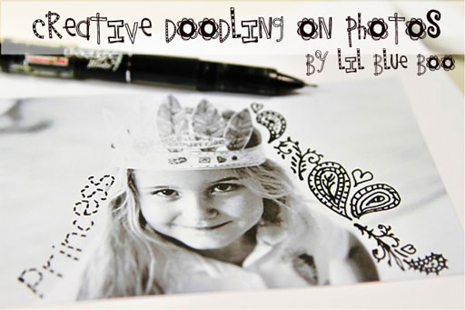 Creative Doodling on Photos via lilblueboo.com #artjournaling #scrapbooking #theliljournalproject
