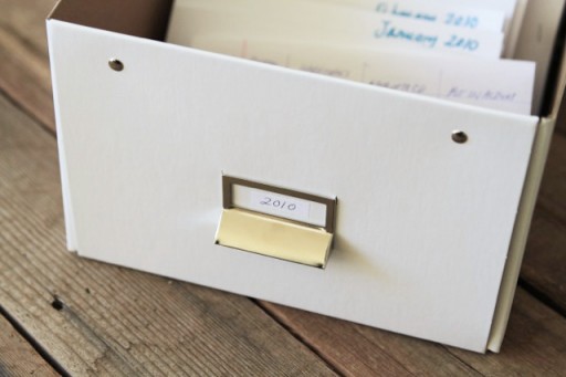 How to organize and store old photos via lilblueboo.com