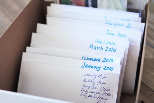 How to organize old photos via lilblueboo.com