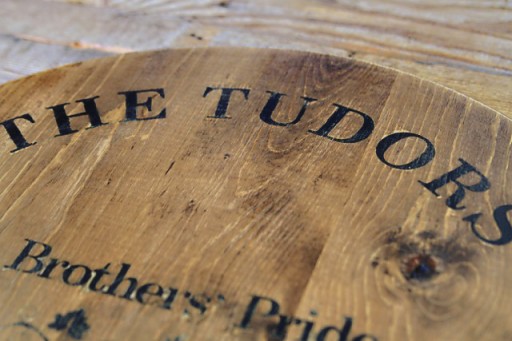 Personalized Wedding Gift Ideas: wine barrel inspired tray via lilblueboo.com